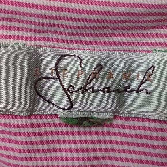 STEPHANIE SCHAICH STRIPED BUTTON UP SHIRT - Picture 3 of 5